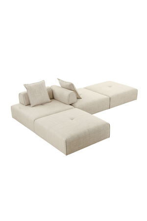 Beige Square Modular Accent Chair | OROA Modern Mondo | Oroa.com