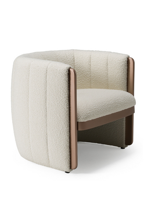 Cream Boucle Accent Chair | OROA Modern Joselyn | Oroa.com