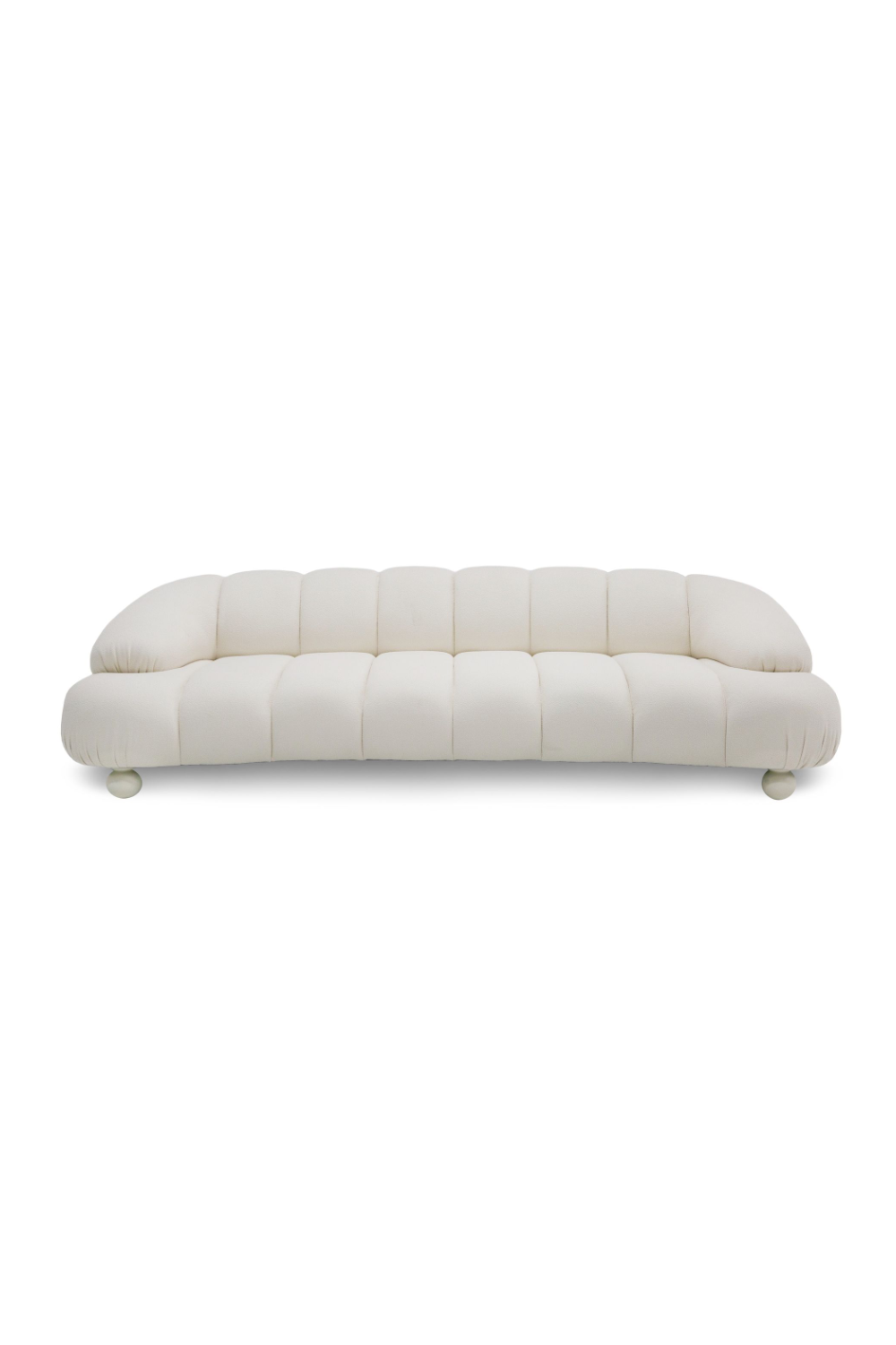 White Channeled 4-Seater Sofa | OROA Modern Duran | Oroa.com