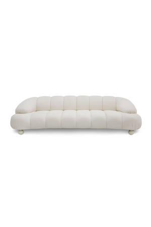White Channeled 4-Seater Sofa | OROA Modern Duran | Oroa.com