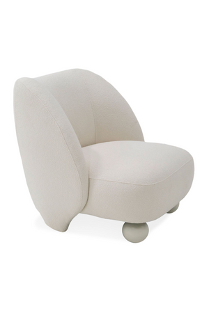 White Sloped-Back Accent Chair | OROA Modern Duran | Oroa.com