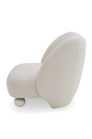 White Sloped-Back Accent Chair | OROA Modern Duran | Oroa.com