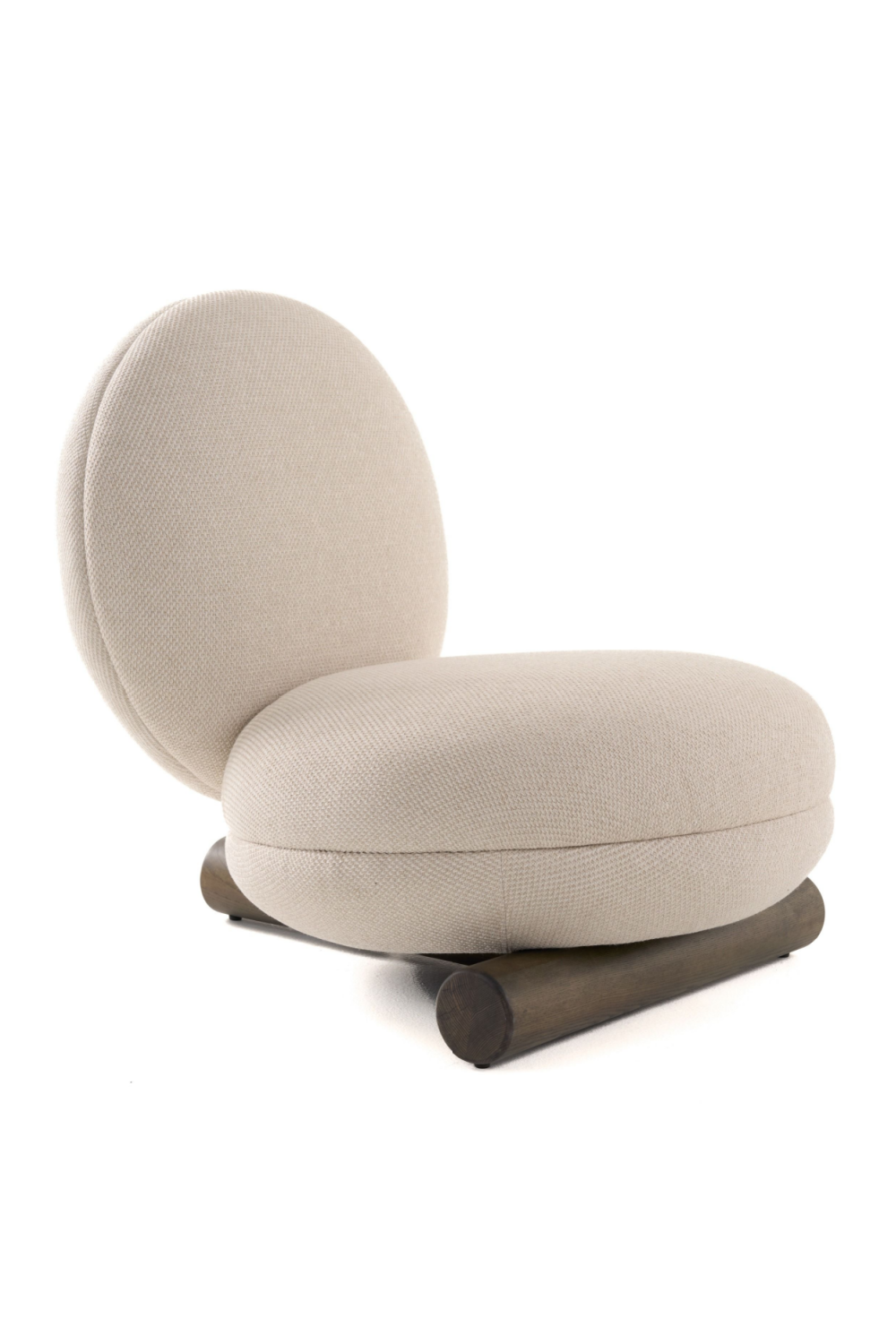 White Rounded Accent Chair | OROA Modern Minto | Oroa.com