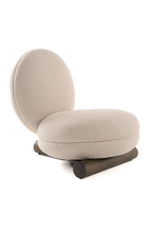 White Rounded Accent Chair | OROA Modern Minto | Oroa.com