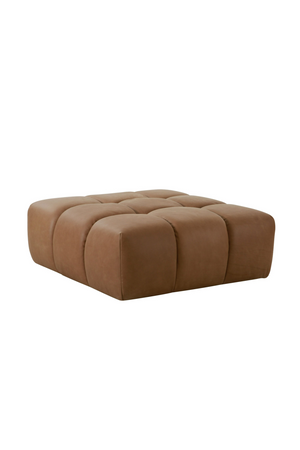 Brown Leather Modular Sofa | OROA Modern Everest