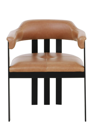 Brown Leather Dining Chair | OROA Modern Hazen | Oroa.com