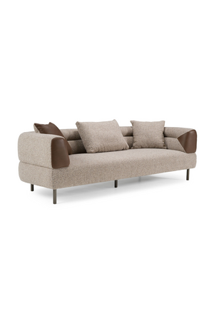 Brown Fabric Sofa | OROA Modern Plume | Oroa.com