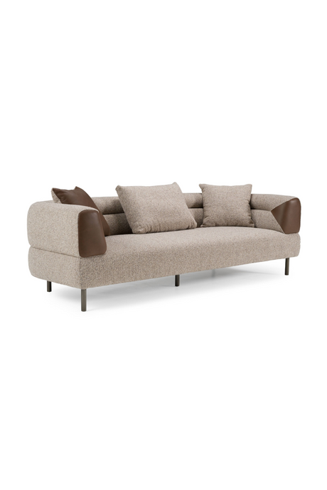 Brown Fabric Sofa | OROA Modern Plume | Oroa.com