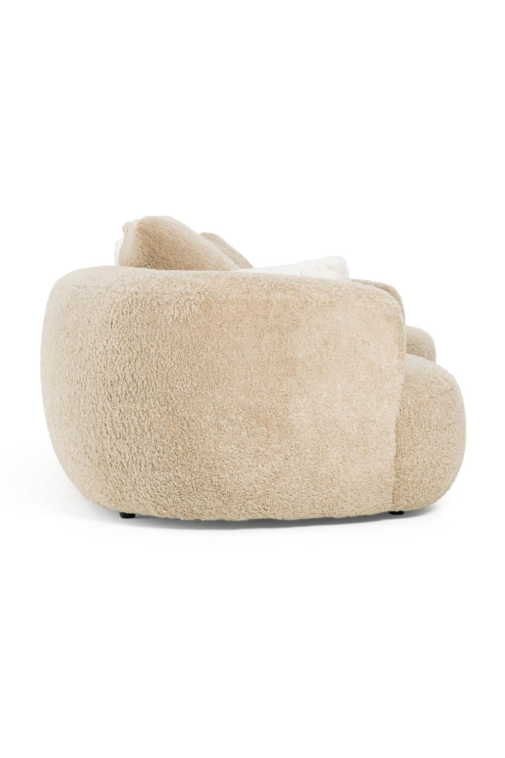 Tan Curved Sectional Sofa | OROA Modern Trevor | Oroa.com