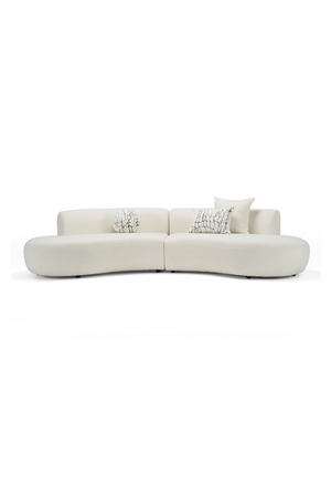 Curved Symmetrical Sectional Sofa | OROA Modern Weldon | Oroa.com