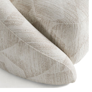 Beige Patterned Fabric Accent Chair | OROA Modern Gentle