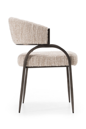 Beige Curved-Back Dining Chair | OROA Modern Kobe | Oroa.com