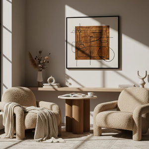 Tan Fabric Accent Chair | OROA Modern Trevor