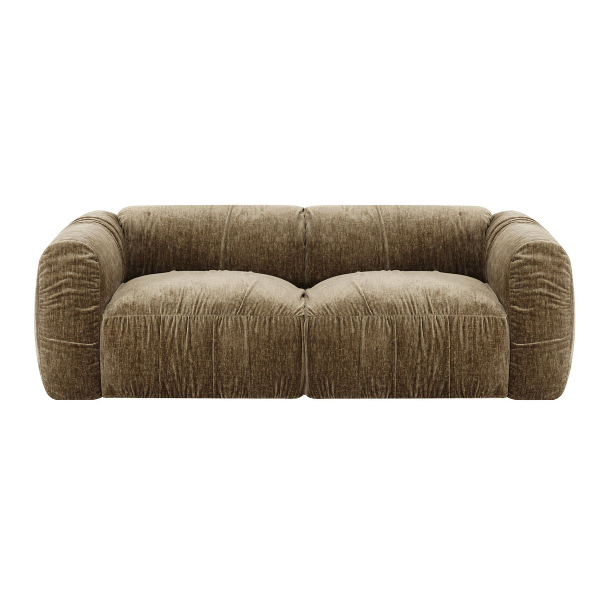   Tan Fabric Loveseat | Oroa.com