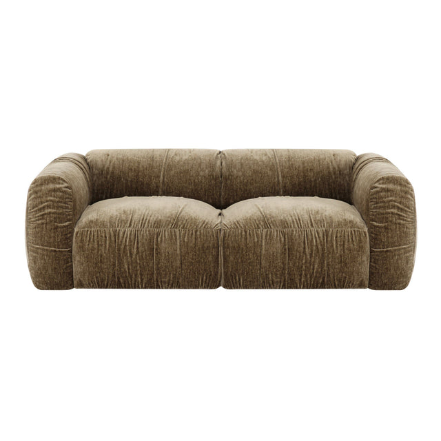 Tan Fabric Loveseat | OROA Modern Siegal | Oroa.com