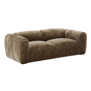   Tan Fabric Loveseat | Oroa.com