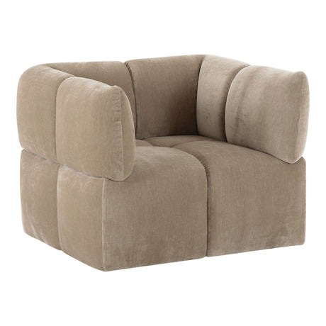   Taupe Modern Swivel Accent Chair | Oroa.com