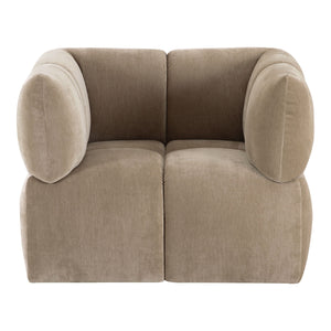   Taupe Modern Swivel Accent Chair | Oroa.com