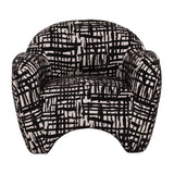 Black & Beige Patterned Accent Chair | OROA Modern Hurd | Oroa.com