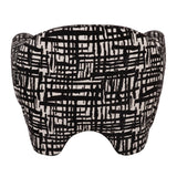 Black & Beige Patterned Accent Chair | OROA Modern Hurd | Oroa.com