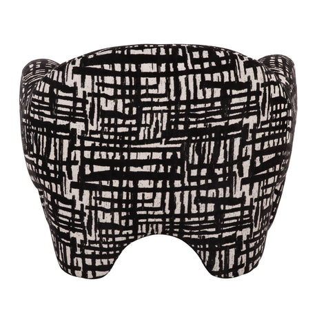 Black & Beige Patterned Accent Chair | OROA Modern Hurd | Oroa.com