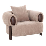 Modern Tan Accent Chair | OROA Modern Arnaud | Oroa.com