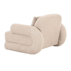   Beige Fabric Modern Accent Chair | Oroa.com