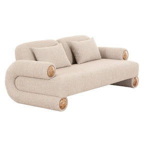 Beige Fabric Modern Loveseat | OROA Modern Odette | Oroa.com
