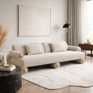   Beige Fabric Modern Sofa | Oroa.com