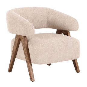 Ash Framed Beige Accent Chair | OROA Modern Brock | Oroa.com