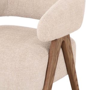   Ash Framed Beige Accent Chair | Oroa.com