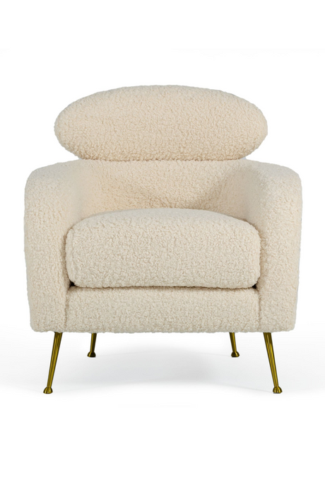White Fur Lounge Chair | OROA Modern Altura | Oroa.com