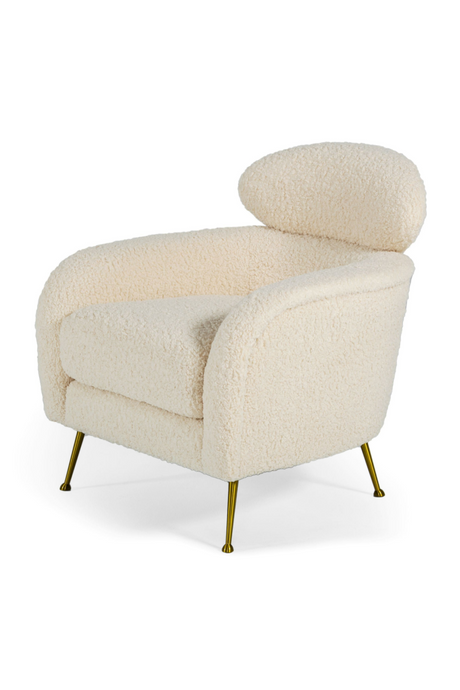 White Fur Lounge Chair | OROA Modern Altura | Oroa.com