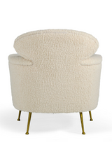 White Fur Lounge Chair | OROA Modern Altura | Oroa.com