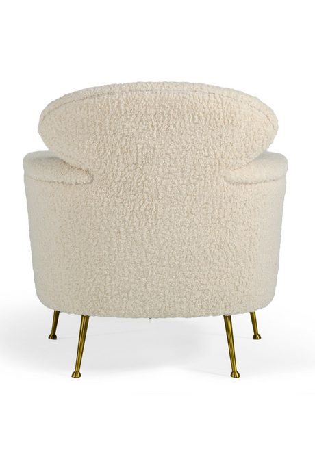White Fur Lounge Chair | OROA Modern Altura | Oroa.com
