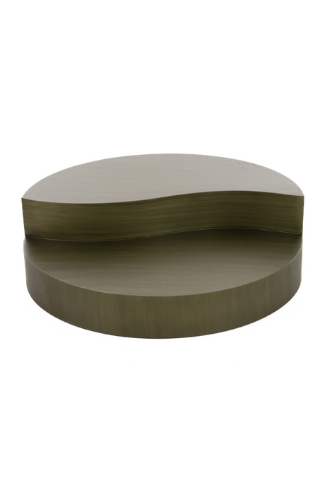 Gray Brass Tiered Coffee Table | OROA Modern Avocet | Oroa.com