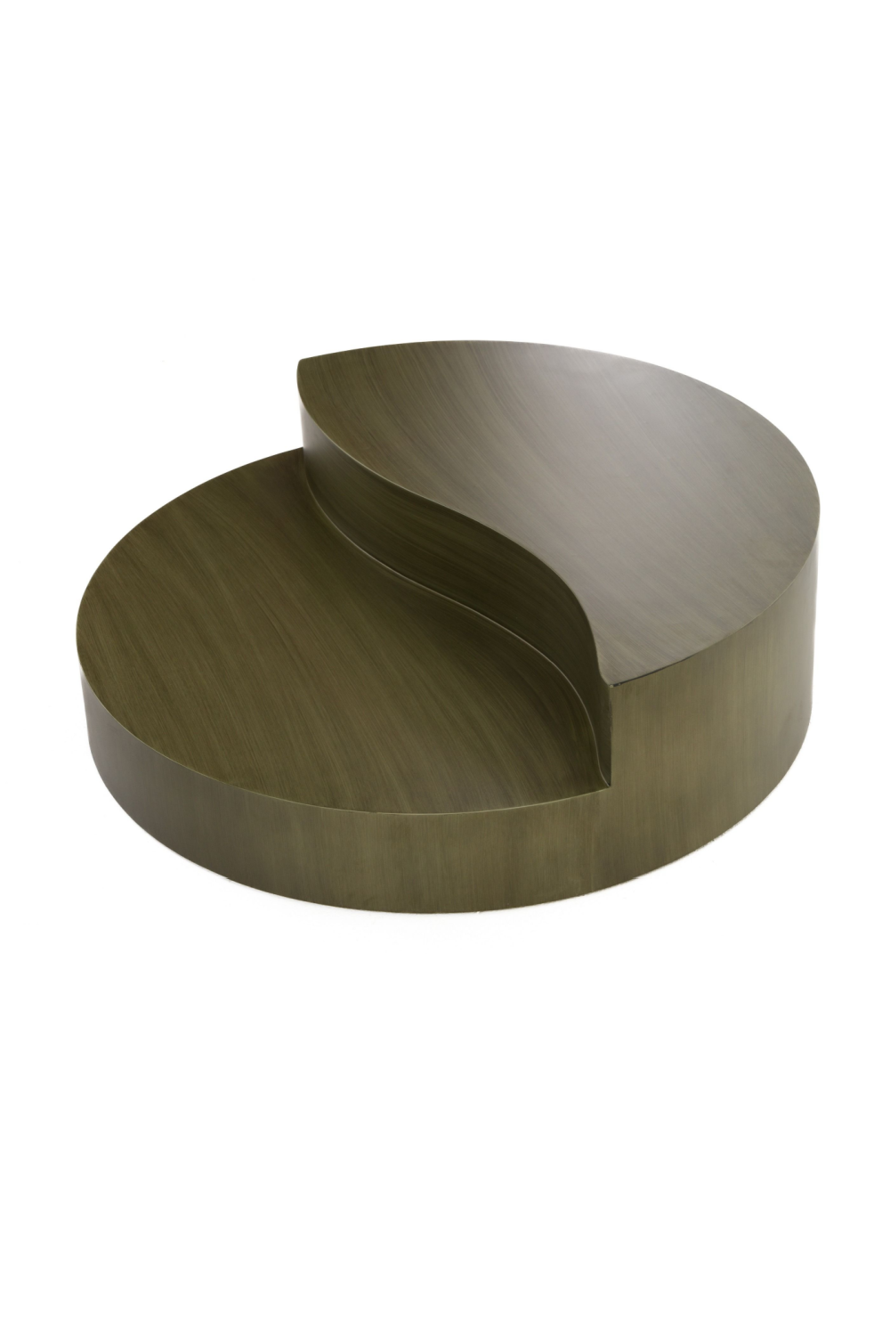 Gray Brass Tiered Coffee Table | OROA Modern Avocet | Oroa.com