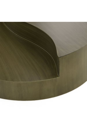 Gray Brass Tiered Coffee Table | OROA Modern Avocet | Oroa.com