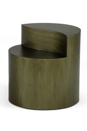 Gray Brass Tiered End Table | OROA Modern Avocet | Oroa.com