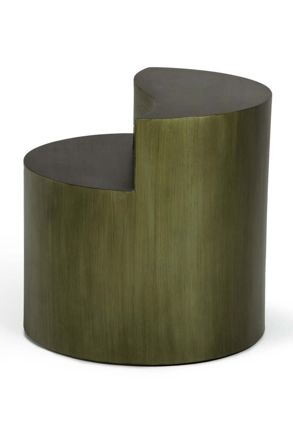 Gray Brass Tiered End Table | OROA Modern Avocet | Oroa.com