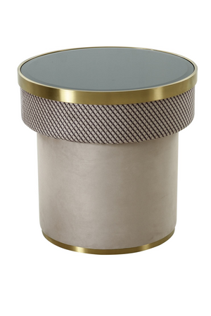 Glass Top Pedestal End Table | OROA Modern Larry | Oroa.com