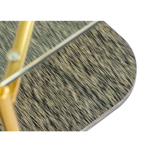   Gold-Framed Glass End Table | Oroa.com