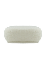 White Sherpa Ottoman | OROA Modern Kael | Oroa.com