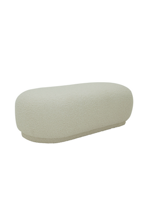 White Sherpa Ottoman | OROA Modern Kael | Oroa.com