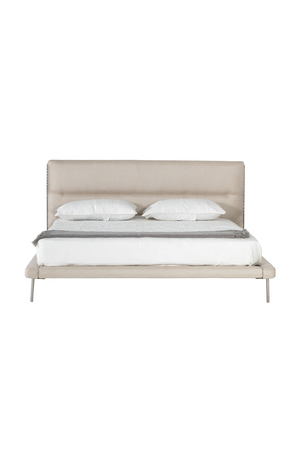 Cream Woven Fabric Bed | OROA Modern Bergeron | Oroa.com