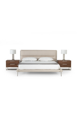 Cream Woven Fabric Bed | OROA Modern Bergeron | Oroa.com