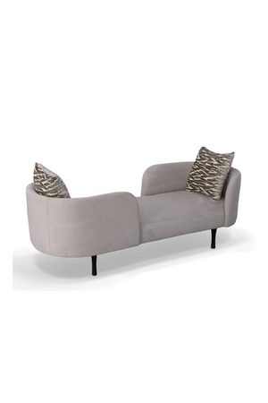 Gray 2-Seater Chaise Lounge | OROA Modern Jamie | Oroa.com