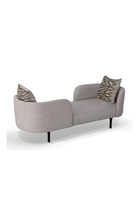 Gray 2-Seater Chaise Lounge | OROA Modern Jamie | Oroa.com