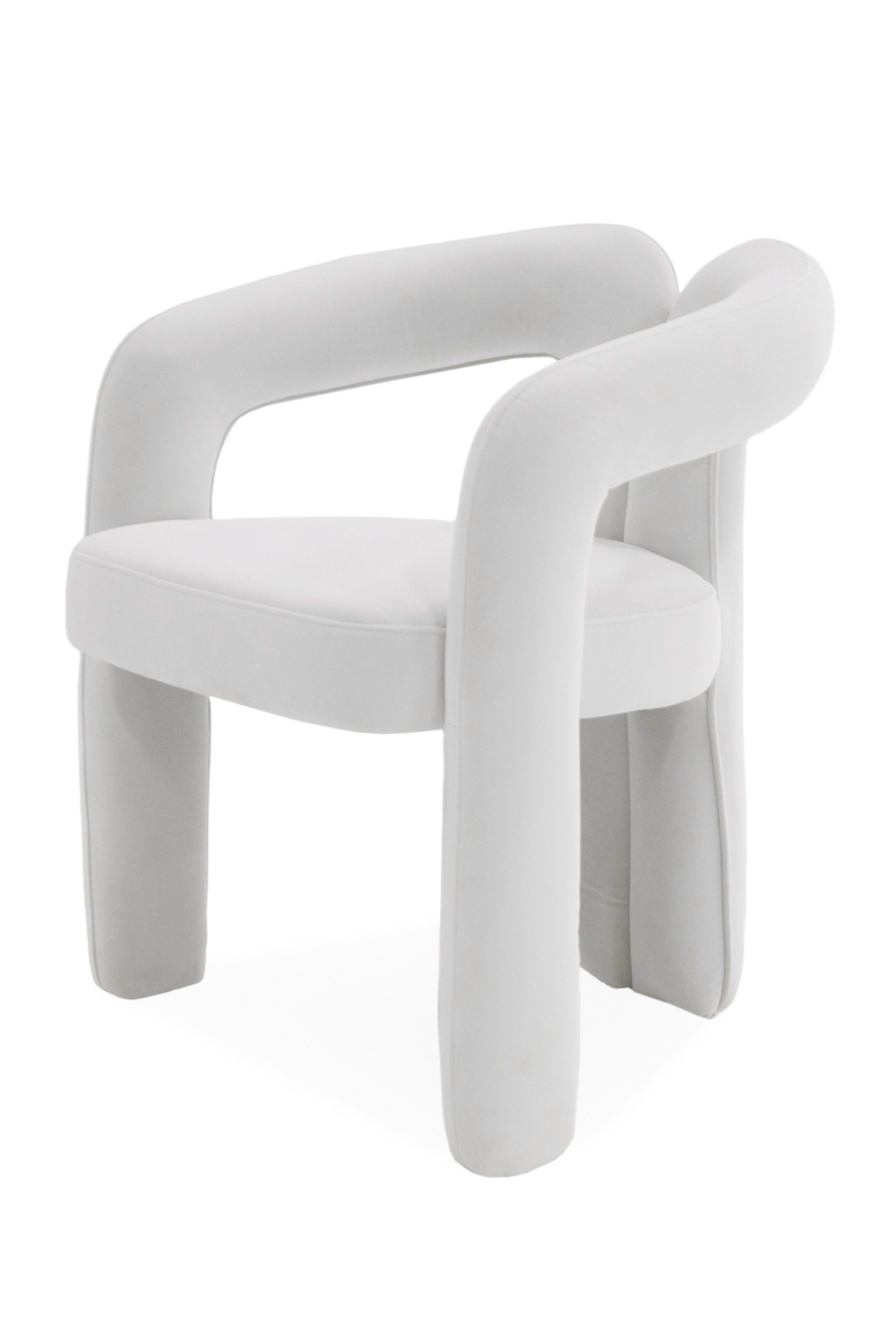 White Velvet Dining Chair | OROA Modern Ellen | Oroa.com