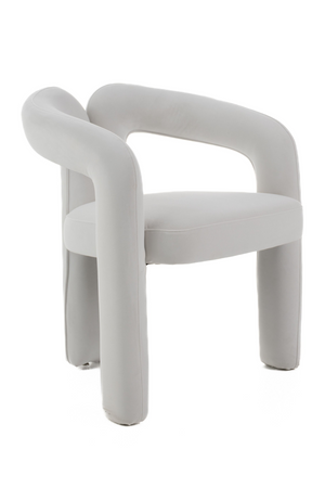 White Velvet Dining Chair | OROA Modern Ellen | Oroa.com